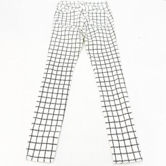 Armani Exchange Super Skinny Plaid Patterned Denim Jeans Size 26 - Picture 3 of 8